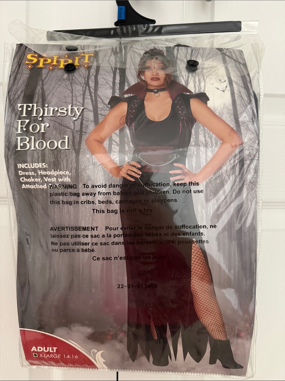 Spirit Women's 'Thirsty for Blood' Black and Red Vampire Costume Set